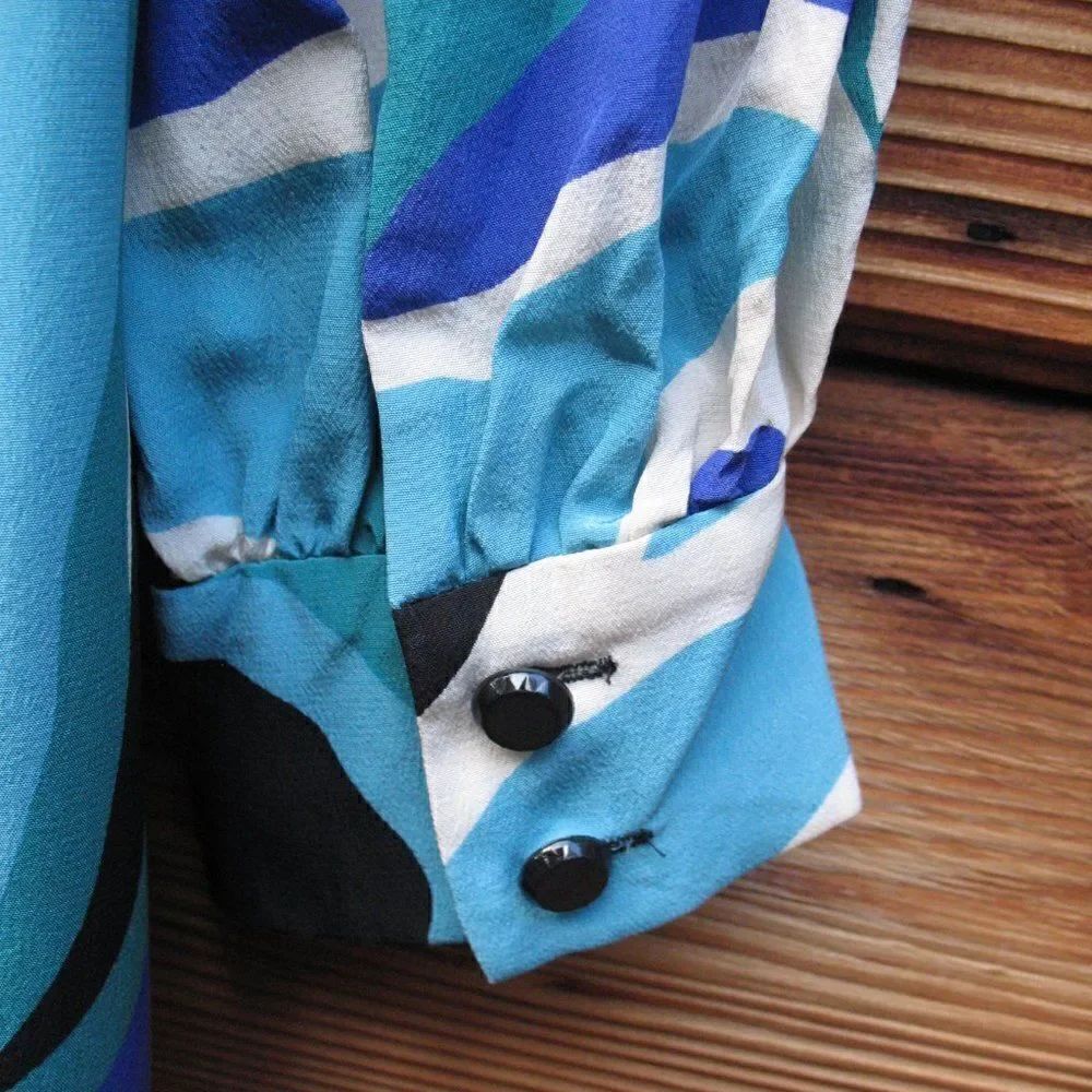 Trina Turk Silk Print Mod Shift Dress - Picture 7 of 9